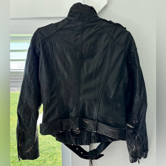 MUUBAA Genuine Leather Jacket size 10 - Picture 2 of 6